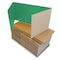 Flipside 12in X 48in Green Corrugated Study Carrel 5/32in, 24PK 60048-24 - alternate 6